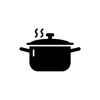 A illustration depicts a cooking pot with a swirling steam that forms a question mark above it, suggesting mystery or curiosity cutouts png
