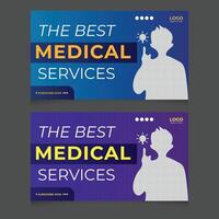 Unique Medical Thumbnail for Your Live Broadcast vector