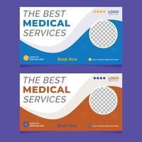 Medical Thumbnail Design for Your Company with abstract Shapes vector