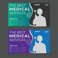 Medical Thumbnail Design with Gradient Color vector