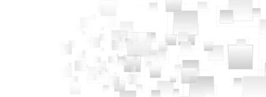 Abstract grey tech geometric background with glossy squares vector