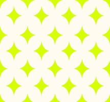 A repeating pattern of chartreuse stars on a white background. vector
