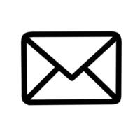envelope icon with lineart style for mail message email symbol vector