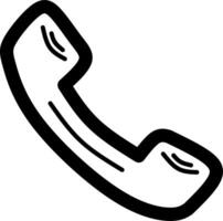 Phone icon with lineart style vector