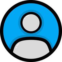 Flat design style profile icon design vector