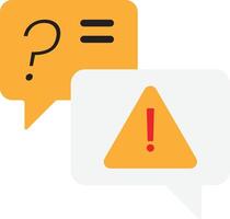 Faq Question Help Support Warning vector