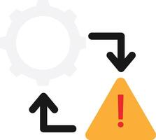 Risk Warning Setting vector