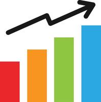 Bar Graph Analytcs Finance vector