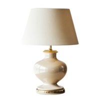 Lamp with a white shade on transparent Background png