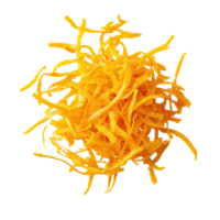 Pile of shredded cheese on transparent Background png