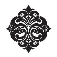 Elegant Floral Design Created in Silhouette for Print and Art Concepts vector