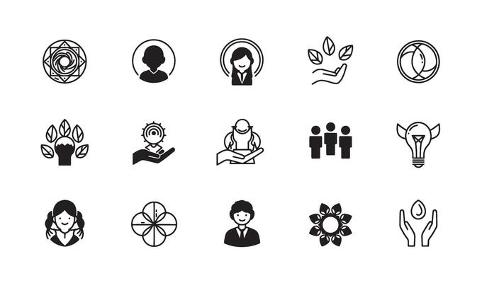 Tech Startup Logo Set with Clean Layouts for Branding Professionals