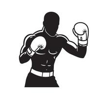 Boxing sport graphics presenting high-impact punches and agile footwork designs vector