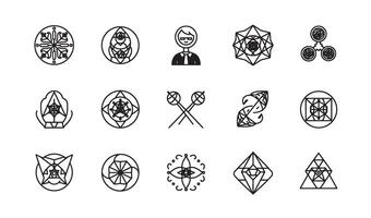Minimalist Logo Pack with Clean Lines and Business Branding Use Now vector
