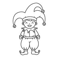 Happy Circus Clown Art Template for Carnival Theme and Kid Event Use vector