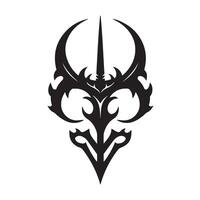 Tactical Skull Mask Art with Futuristic Tech Features for Hero Icons vector