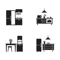 Workspace Elements pack includes desks chairs and office layout graphics vector