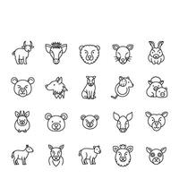 Animal face creative graphics premium artistic details for captivating compositions vector
