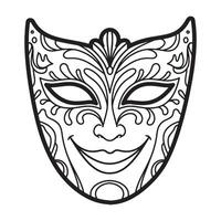Happy Circus Clown Art Concept for Party Flyer and Color Book Pages vector