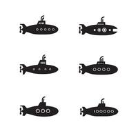 Underwater Craft Set for ocean exploration naval graphics and clipart elements vector