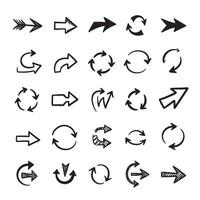 Mixed Bold Arrow Shape Set and Minimal Arrow Icon Set with Sketchy Arrow Ideas vector