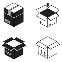 Flat Delivery Package Design used in logistic systems and UI development vector