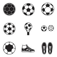 Essential Sports Ball Icon Bundle for logo posters and game application use vector