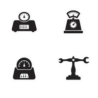 Antique Scale Icon Design for Weighing Symbols and Old Justice Concepts vector