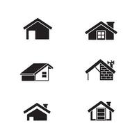 Minimal House Icon Bundle for Construction Property and Building Use vector