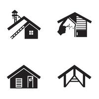 House Shape Icon Bundle for Real Estate Graphic and Design Projects vector