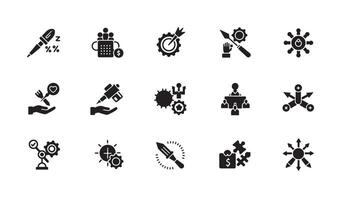 Modern Logo Set Concept for Use in Creative Projects and Tech Branding Kits vector