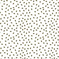 Seamless seed pattern on white background in flat style vector