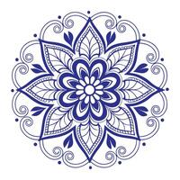 a blue and white circular pattern vector