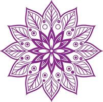 Mandala pattern design on white background vector