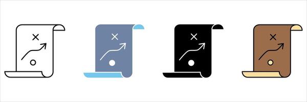planning concept line icon. Simple element illustration. vector