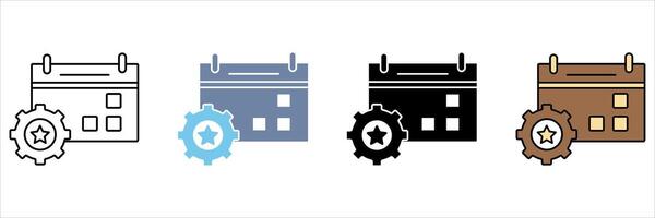 event management concept line icon. Simple element illustration. vector