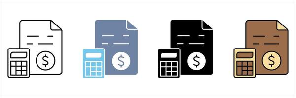 budgeting concept line icon. Simple element illustration. vector