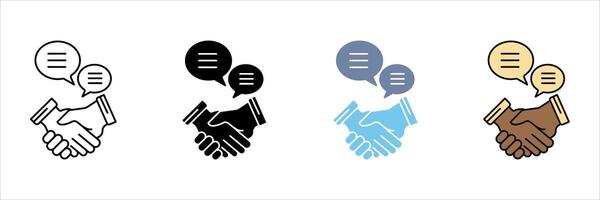 engagement concept line icon. Simple element illustration. vector