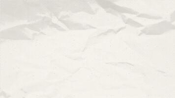 Crumpled and Wrinkled old paper texture. Ecru vintage horizontal sheet. Halftone background vector