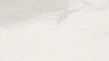 Vintage wrinkled ecru recycled paper texture. Realistic halftone background with imperfections vector