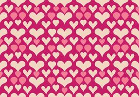 Romantic Pink and Beige Heart Pattern Background Design. vector