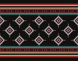 traditional custom made tribal pattern ethnic ornaments art fabric carpet print pattern wallpaper color backgroundv vector