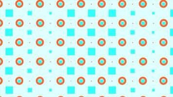 Orange and Teal Geometric Shapes Minimalistic Animation Background video