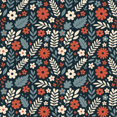Colorful Floral Pattern Background
