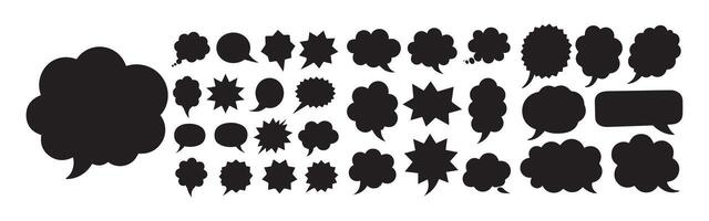 Speech Bubble Icons Set vector