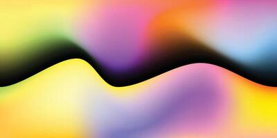 Colorful fluid gradient mesh background. Vibrant blurred backdrop. Smooth color gradation graphic element. For poster, banner, or cover. vector