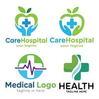 Collection of Modern Healthcare Logos for Hospitals and Medical Practices vector