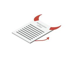 Revenge quitting is when an employee resigns in a way that is meant to harm or make a statement against the employer vector