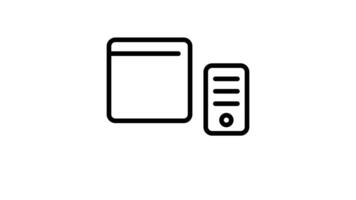 Animated illustration of a webpage connecting to a server video