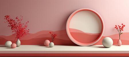 3d background. Fancy shapes in different colors. photo